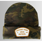 Mother Hats Support Your Local Mother Patch Beanie - Camo