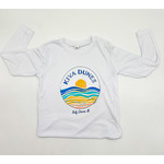 Beach Club T-Shirt Beach Club Jr's Colorful Waves QD LS White