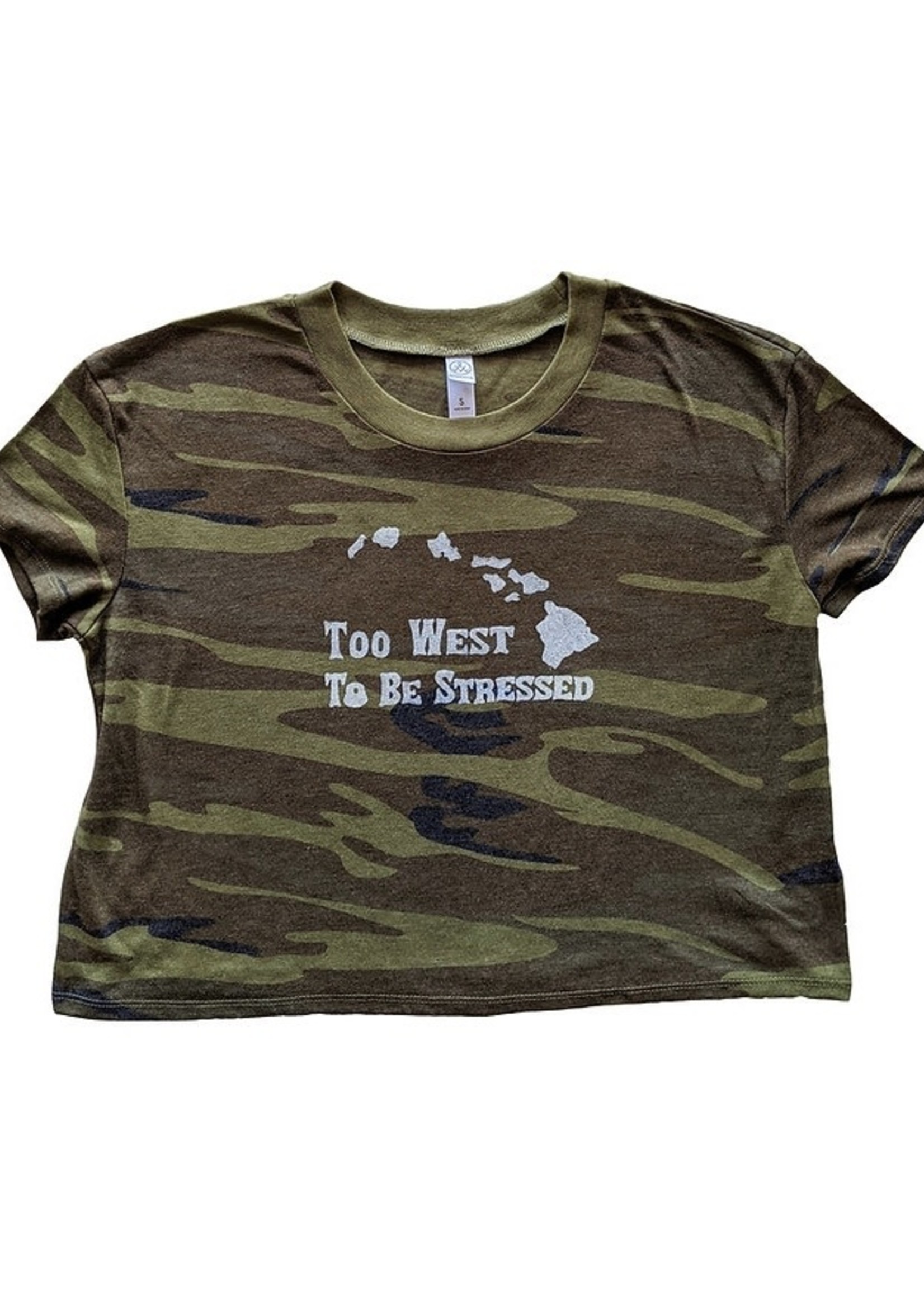 The HK Experience Too West to be Stressed Crop Top