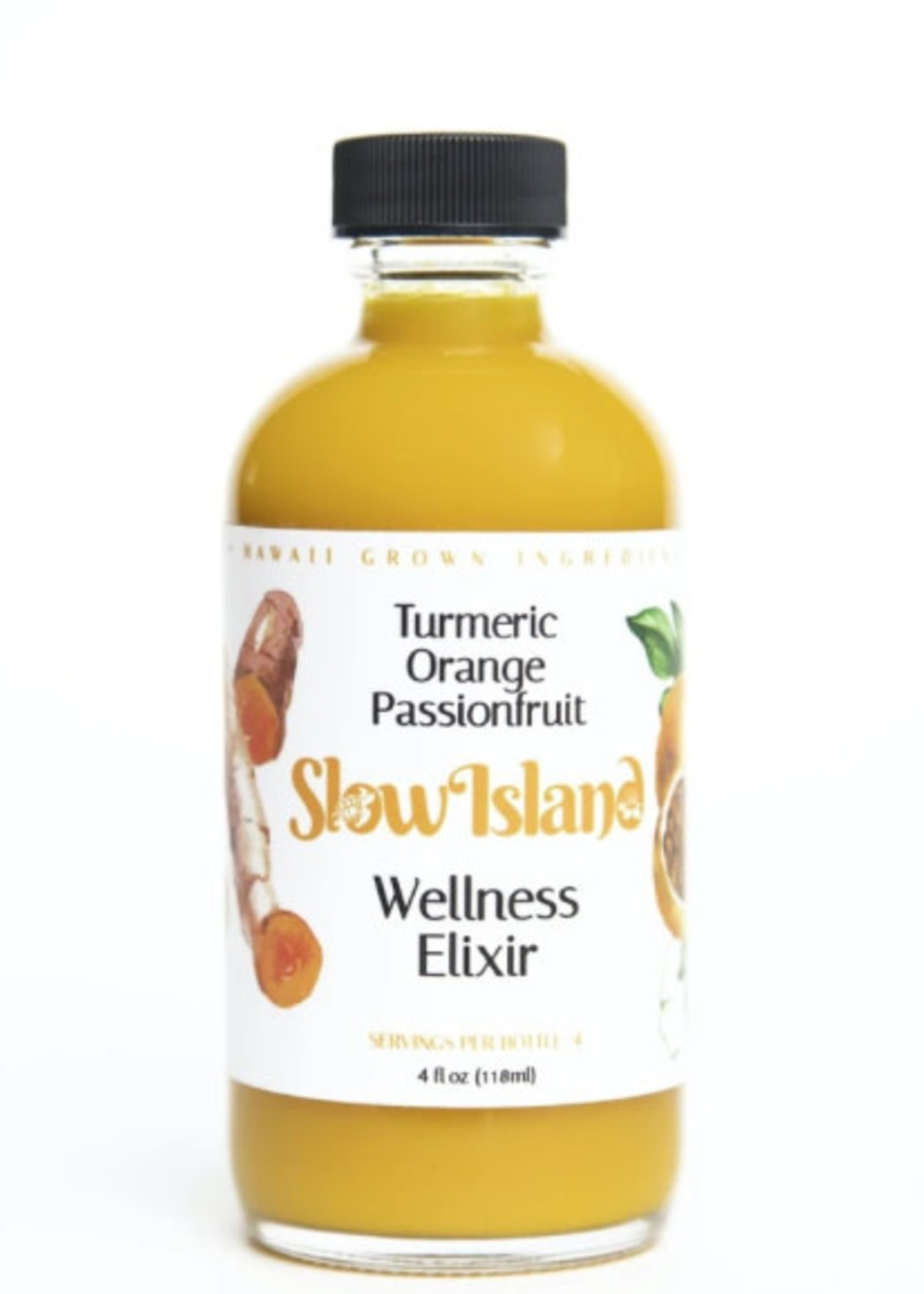 Slow Island Co. Turmeric Orange Passionfruit Wellness Elixir