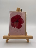Holly Hollinger Art Red Hibiscus Art Card