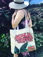 Kilohana Clothing Co. Kaua’i Coffee Tote Bag w/ Vinyl Handle