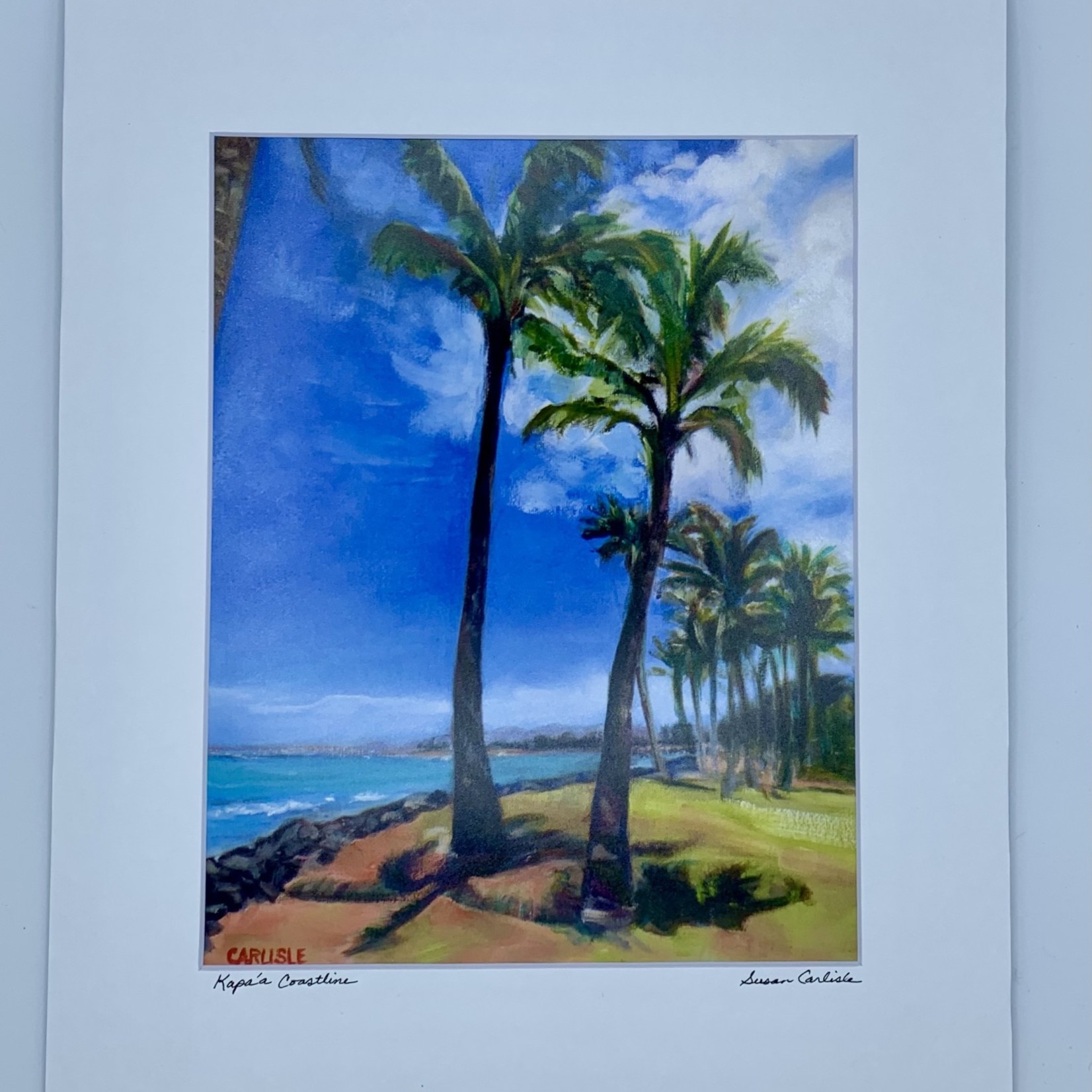 Susan Carlisle Kapaa Coastline Print