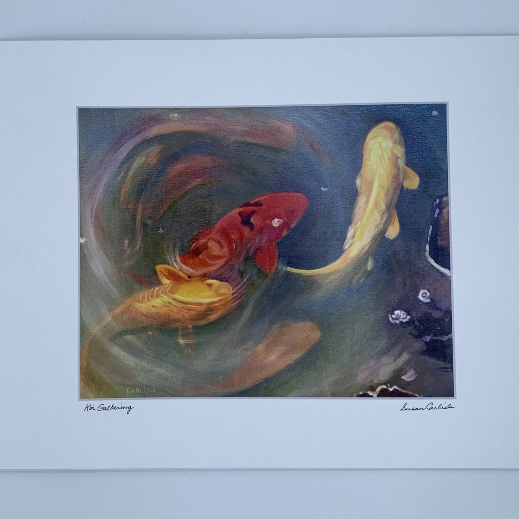 Susan Carlisle Koi Gathering Print
