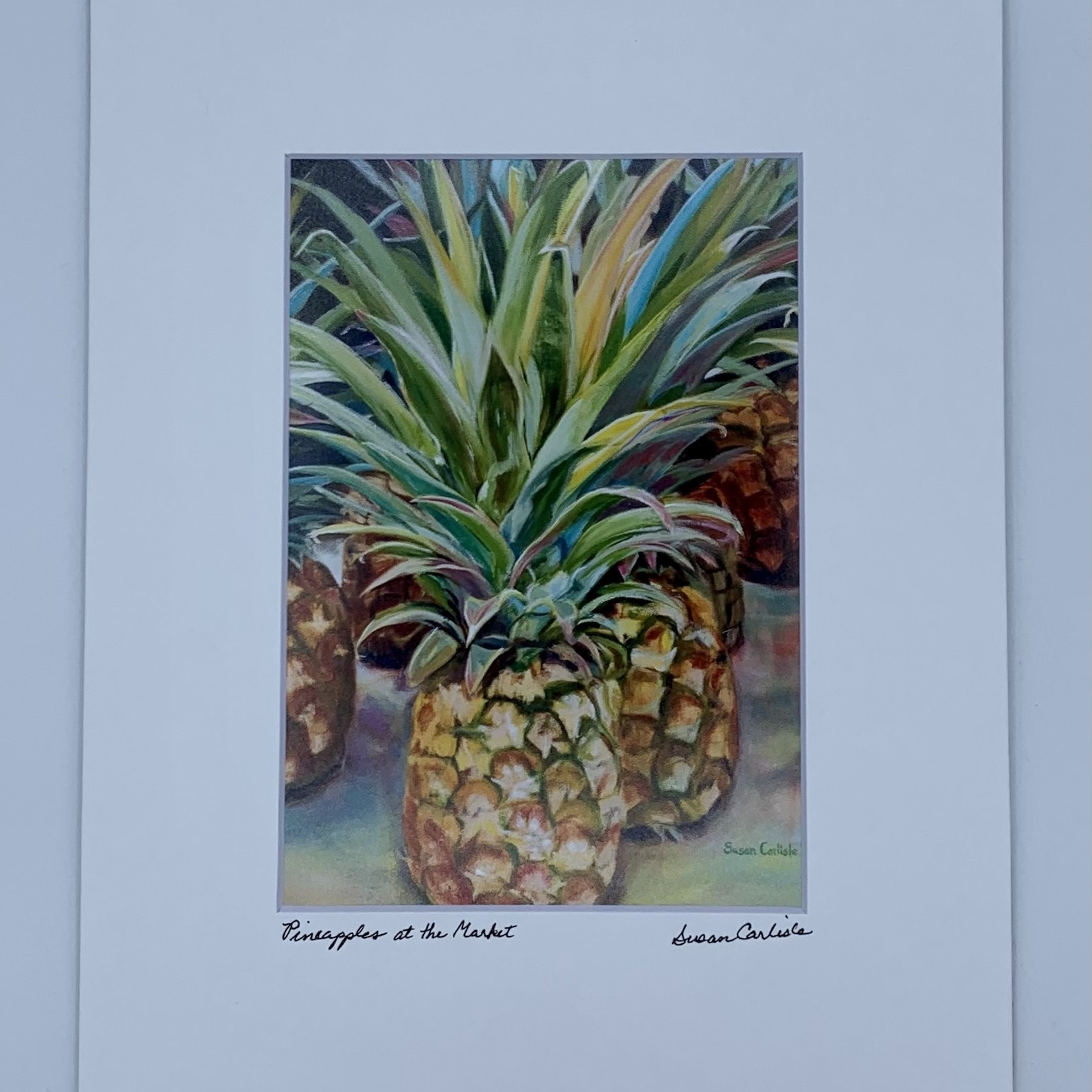 Susan Carlisle Pineapples at the Market Print