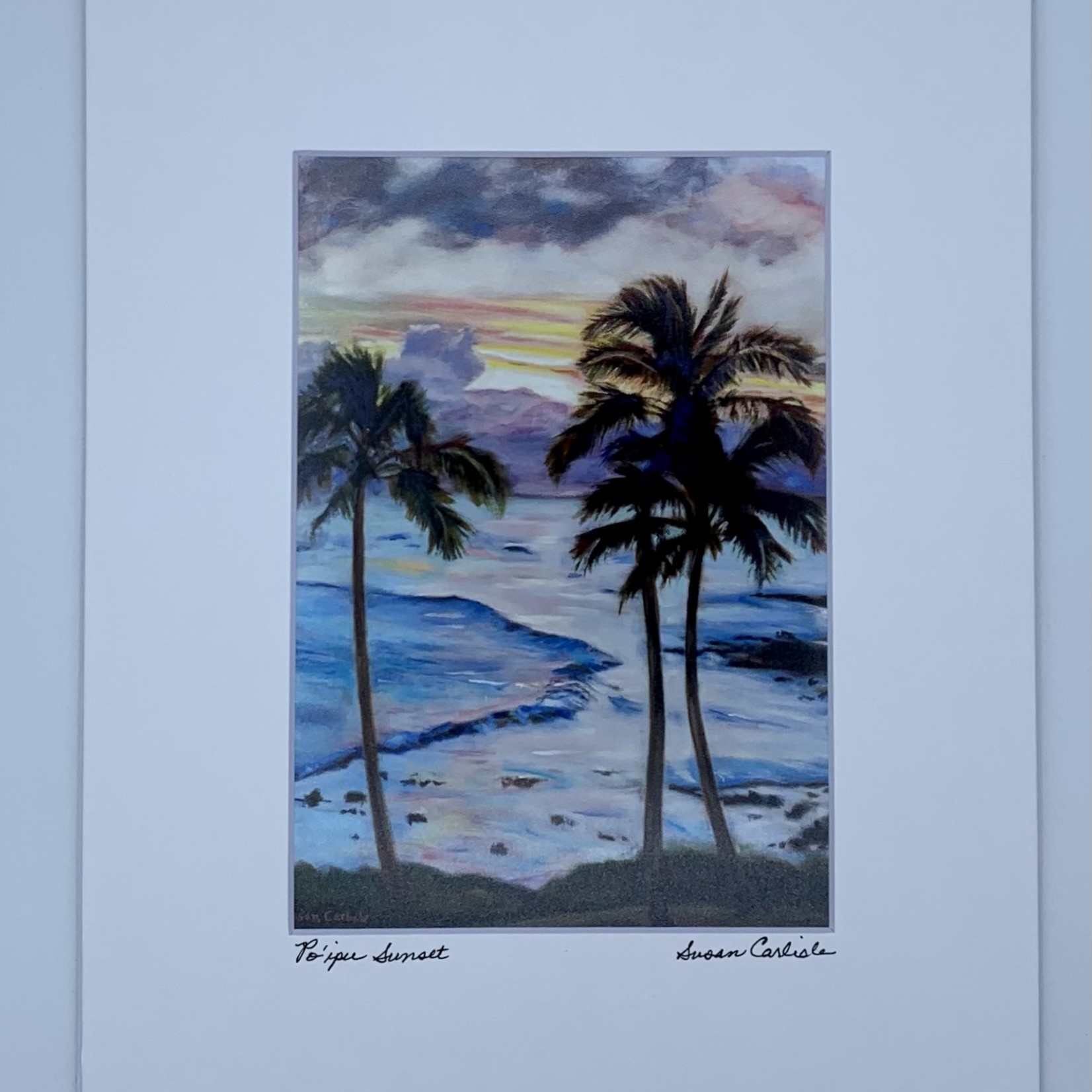 Susan Carlisle Po’ipu Sunset Print