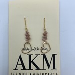 AlohilaniKineMea Niihau Heart Threader Earrings