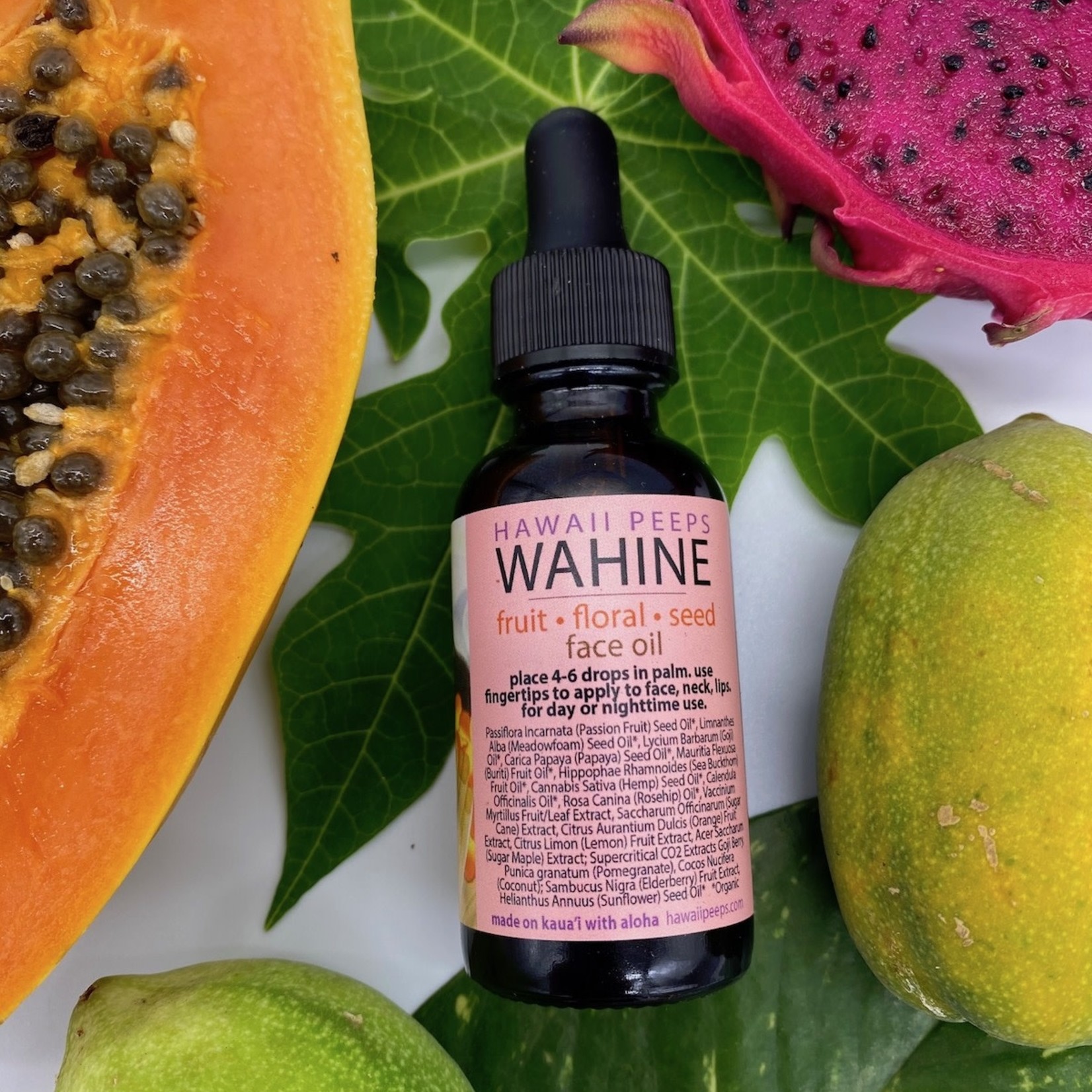 Hawaii Peeps Wahine Fruit +Floral + Seed Face Oil