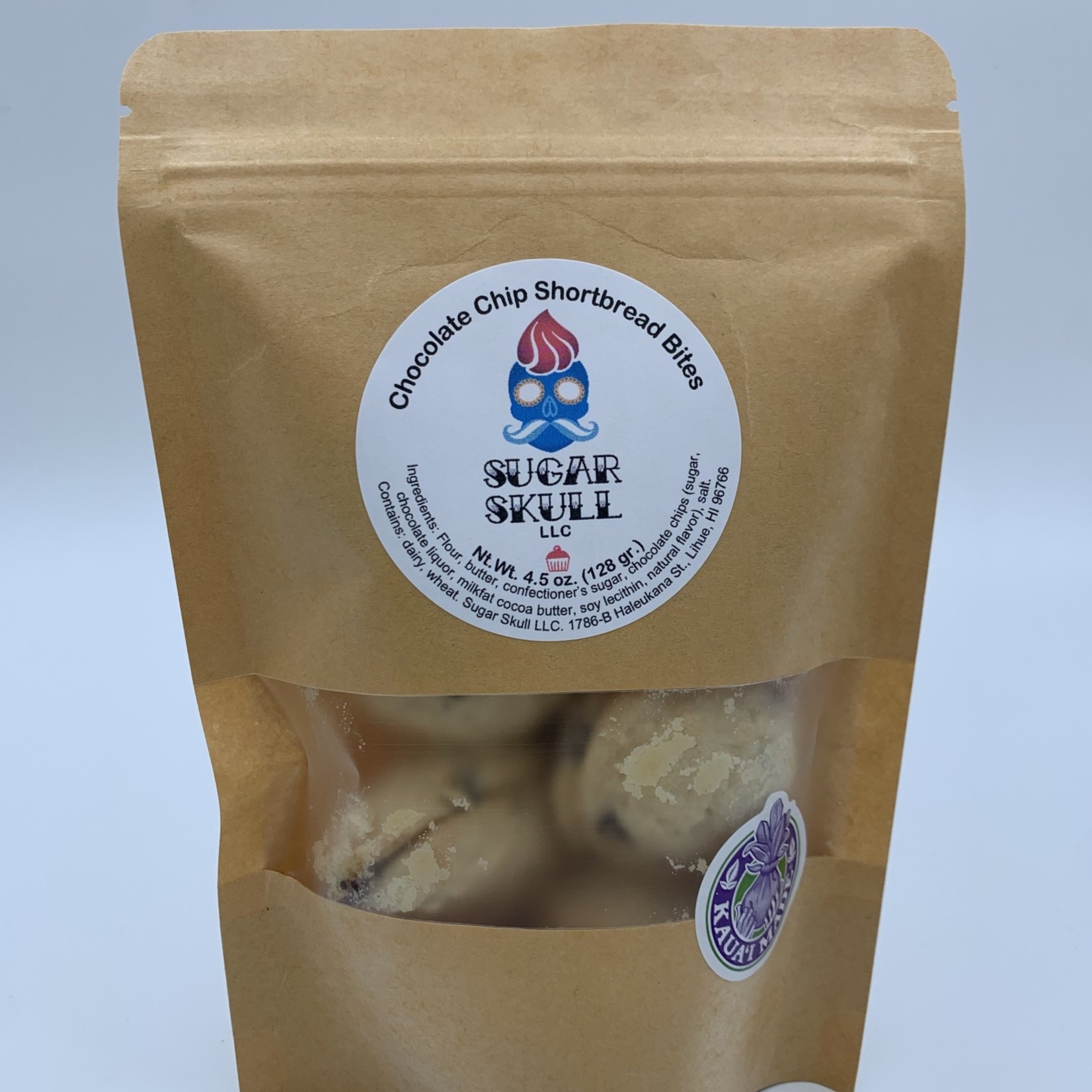 Sugar Skull Chocolate Chip Shortbread Bites