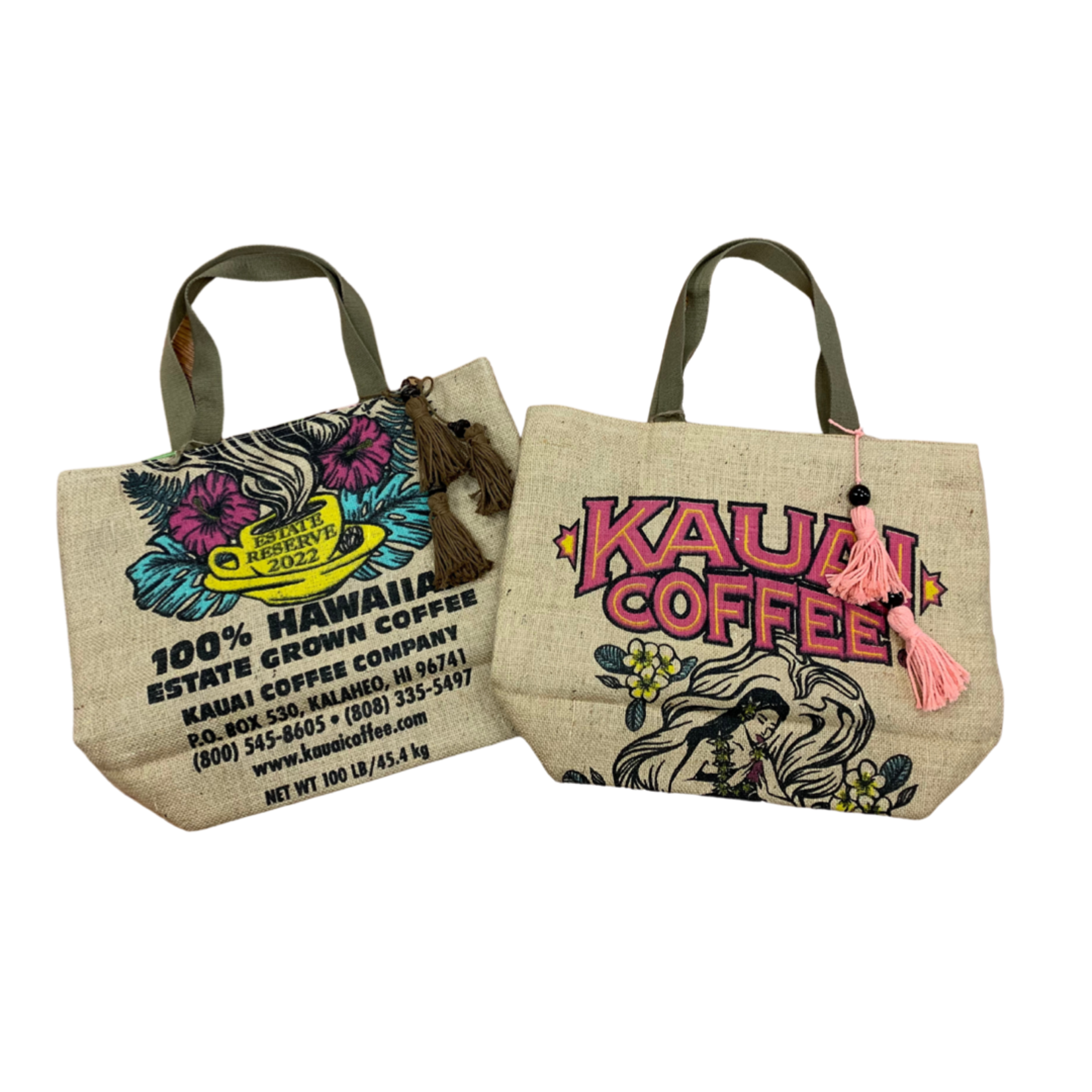 Kilohana Clothing Co. Kaua’i Coffee Tote Bag w/ Canvas Handle