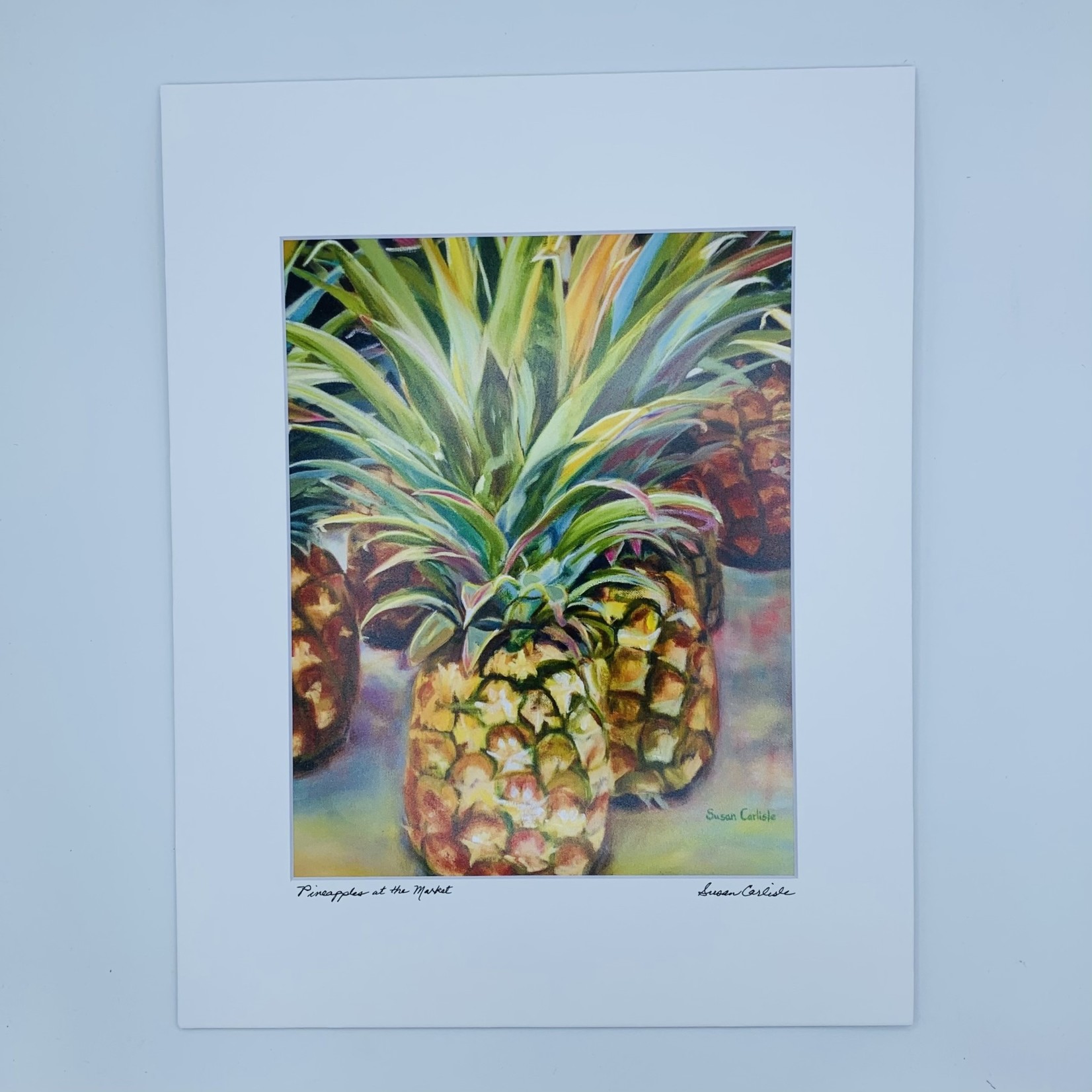 Susan Carlisle Pineapples at the Market Print
