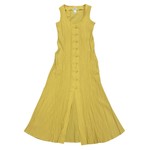 Mission Zero Women’s Vintage Dress - XS - Linea Moda - Sunflower Yellow Crepe