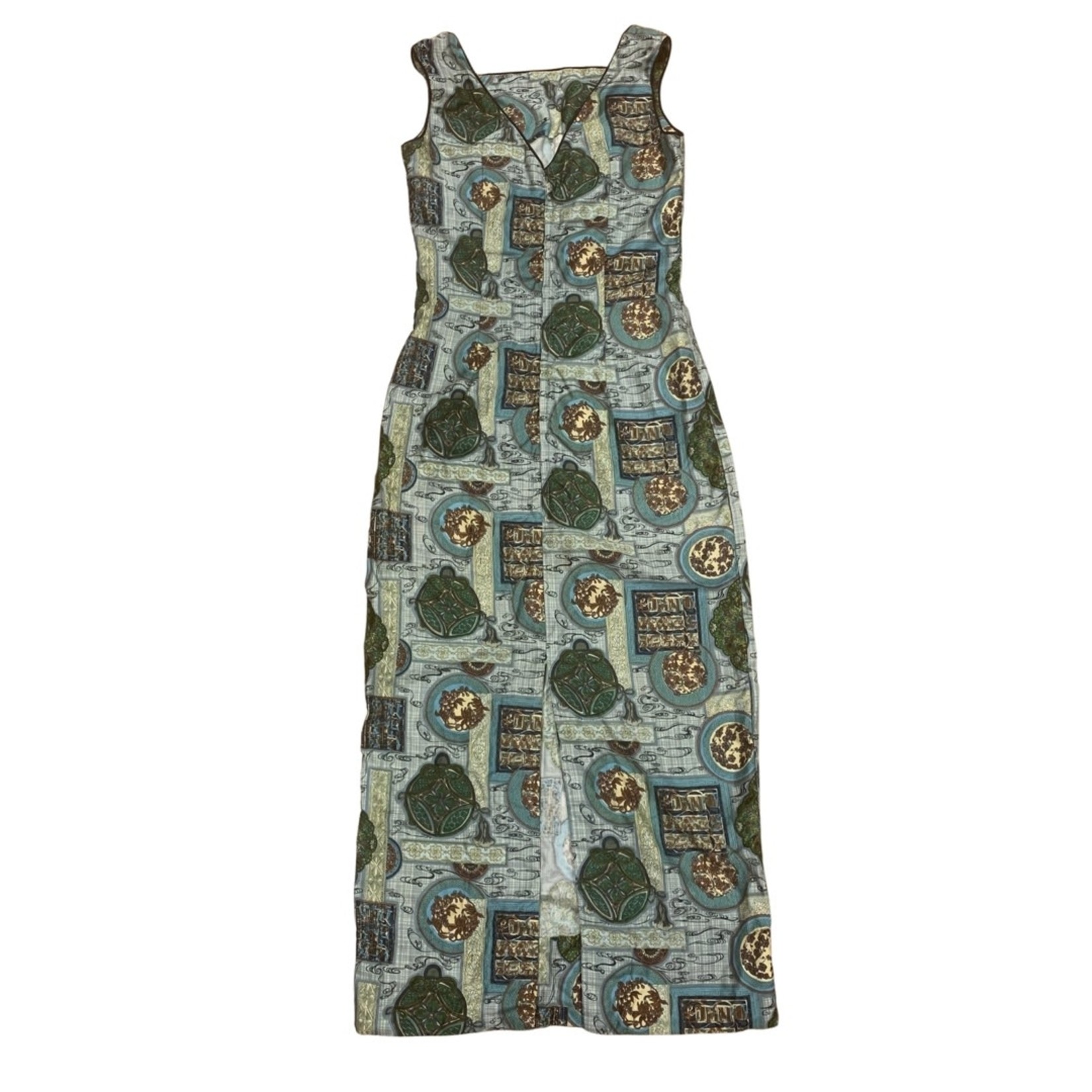 Mission Zero Women’s Vintage Dress - XS - Malihini Designer Collection - Sophisticated Print