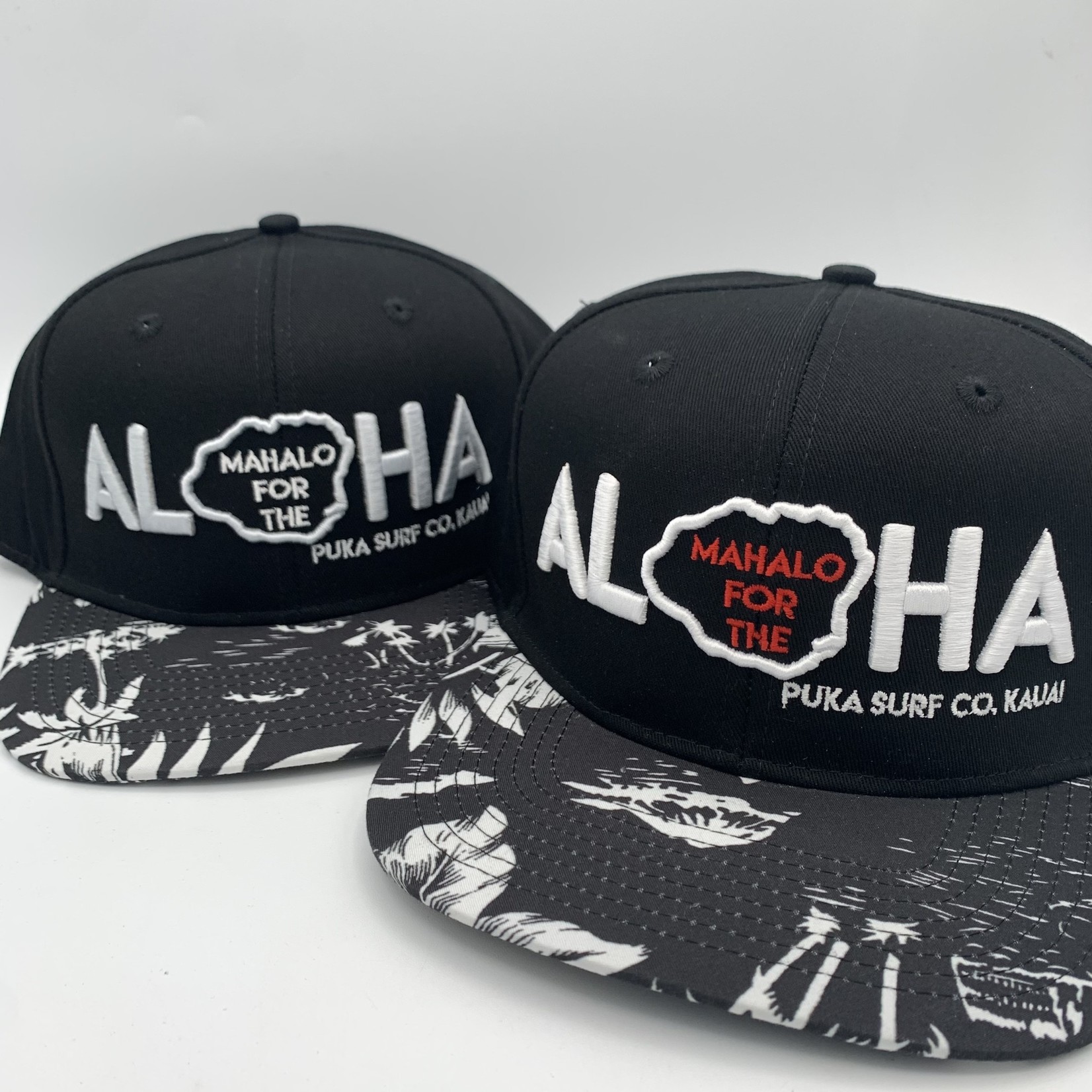 Puka Surf Co. Hawaii Vintage Palms - Mahalo Aloha Snapback