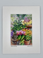 Susan Carlisle Copy of Pink Orchids Print