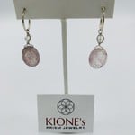 Kione’s Prism Jewelry Super Seven Sacred Stone Sterling Silver Hoop Earrings