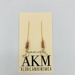 AlohilaniKineMea Niihau Moon Threader Earrings