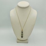 Shell Of A Life Triple Drop Black Tahitian Pearl Necklace