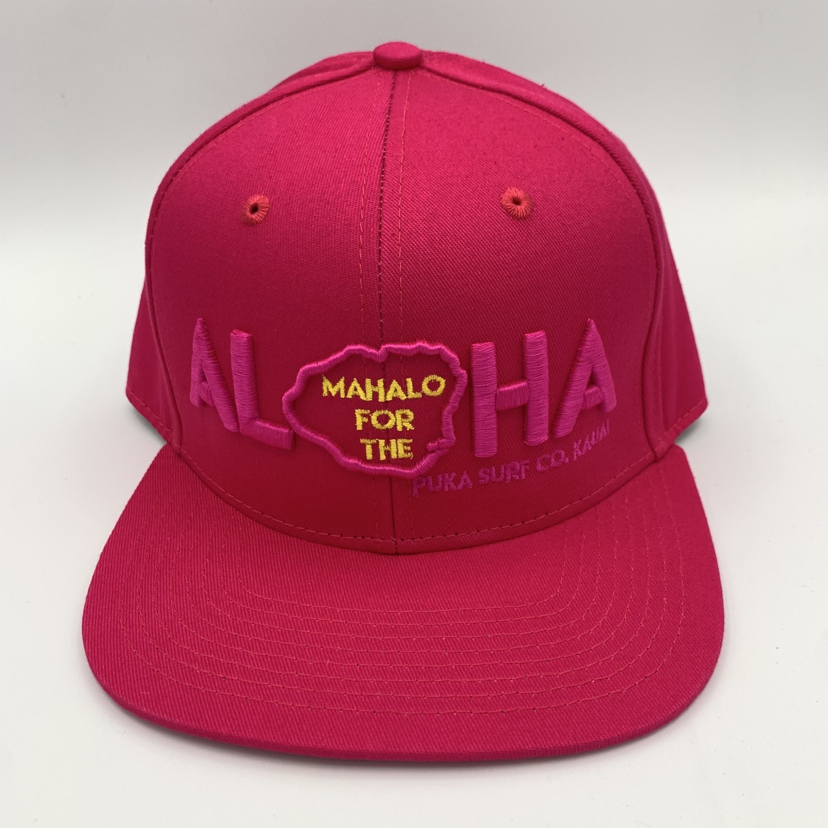 Puka Surf Co. Hawaii Dragonfruit Pink- Mahalo Aloha Snapback