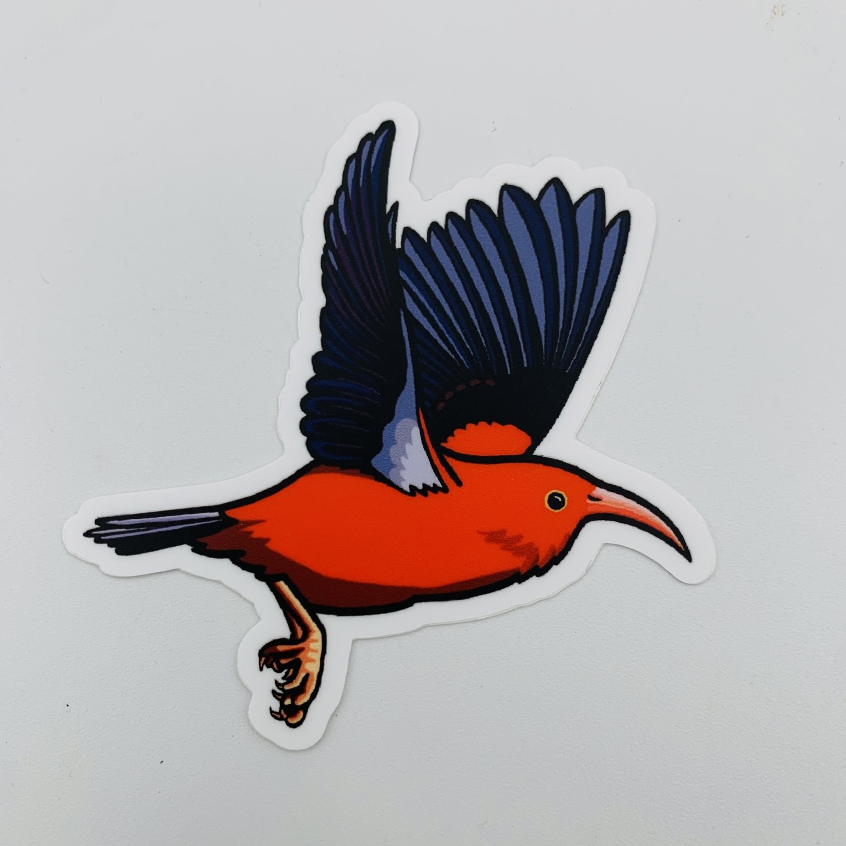 Kaua'i Forest Bird Recovery Project ’I’iwi Zooming Sticker