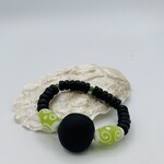 Shell Of A Life Coconut Beads + Green Jade + Blown Glass Bead Bracelet