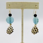 Shell Of A Life Drupe Shell from Salt Pond + Roman Glass + Onyx GF Earrings