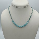Shell Of A Life Blue Agate Necklace