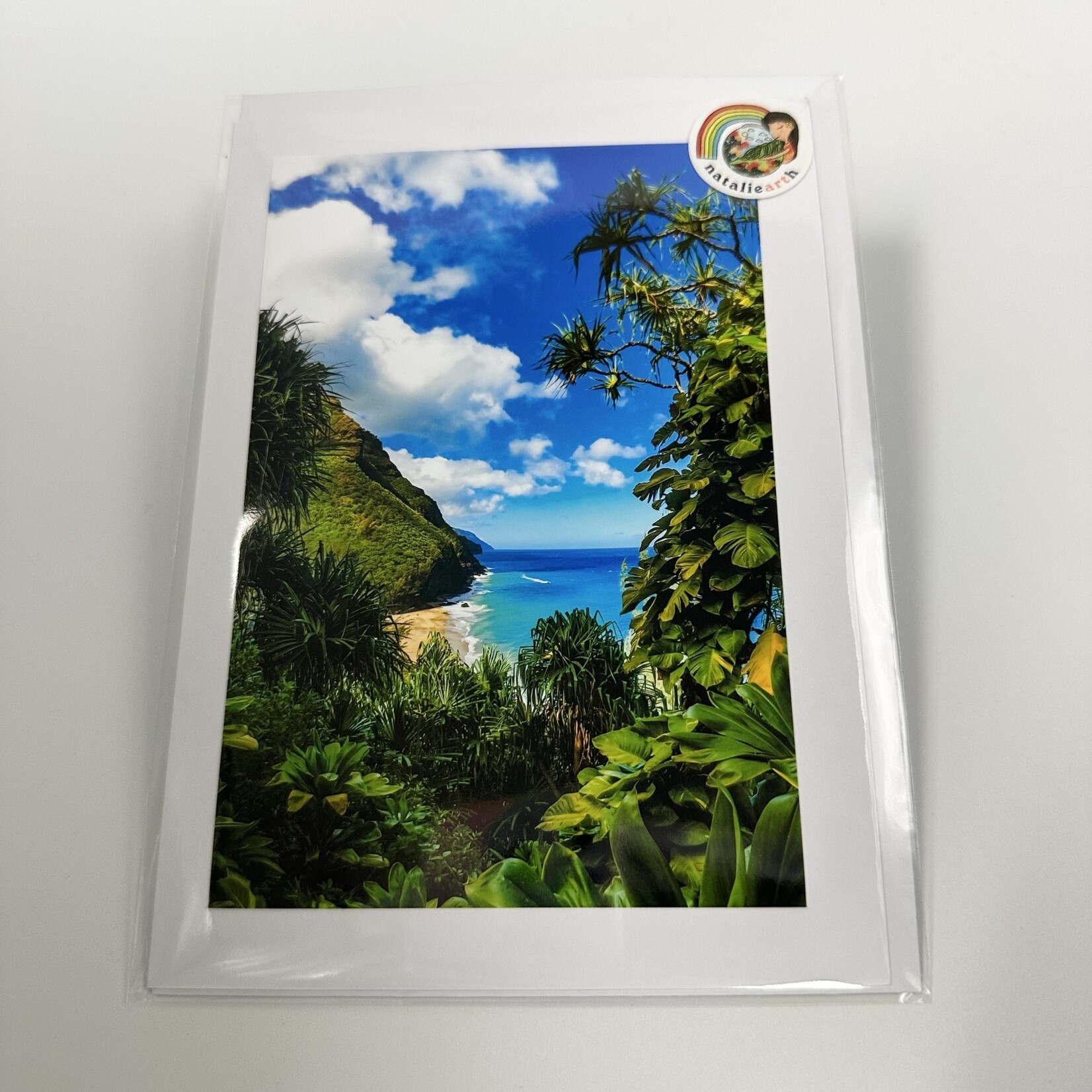 Natalie Earth LLC Mauka and Makai - Frame-able Greeting Card 5” x 7”