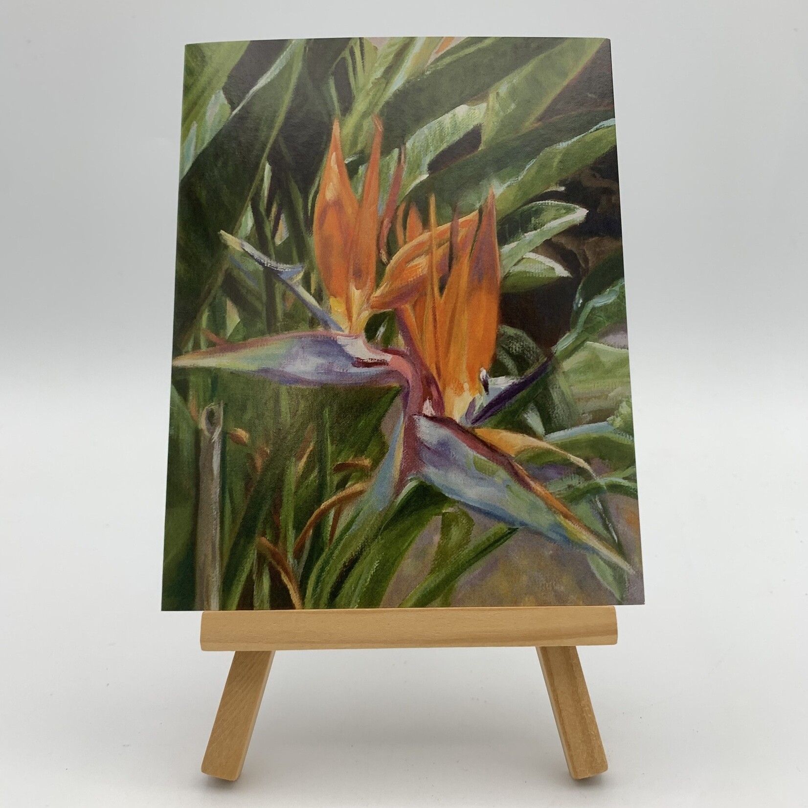 Susan Carlisle Kaua’i Flowers - Single Art Notecard w/Envelope  Pretty Bird