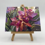 Susan Carlisle Kaua’i Flowers - Single Art Notecard w/Envelope  Pink Orchids