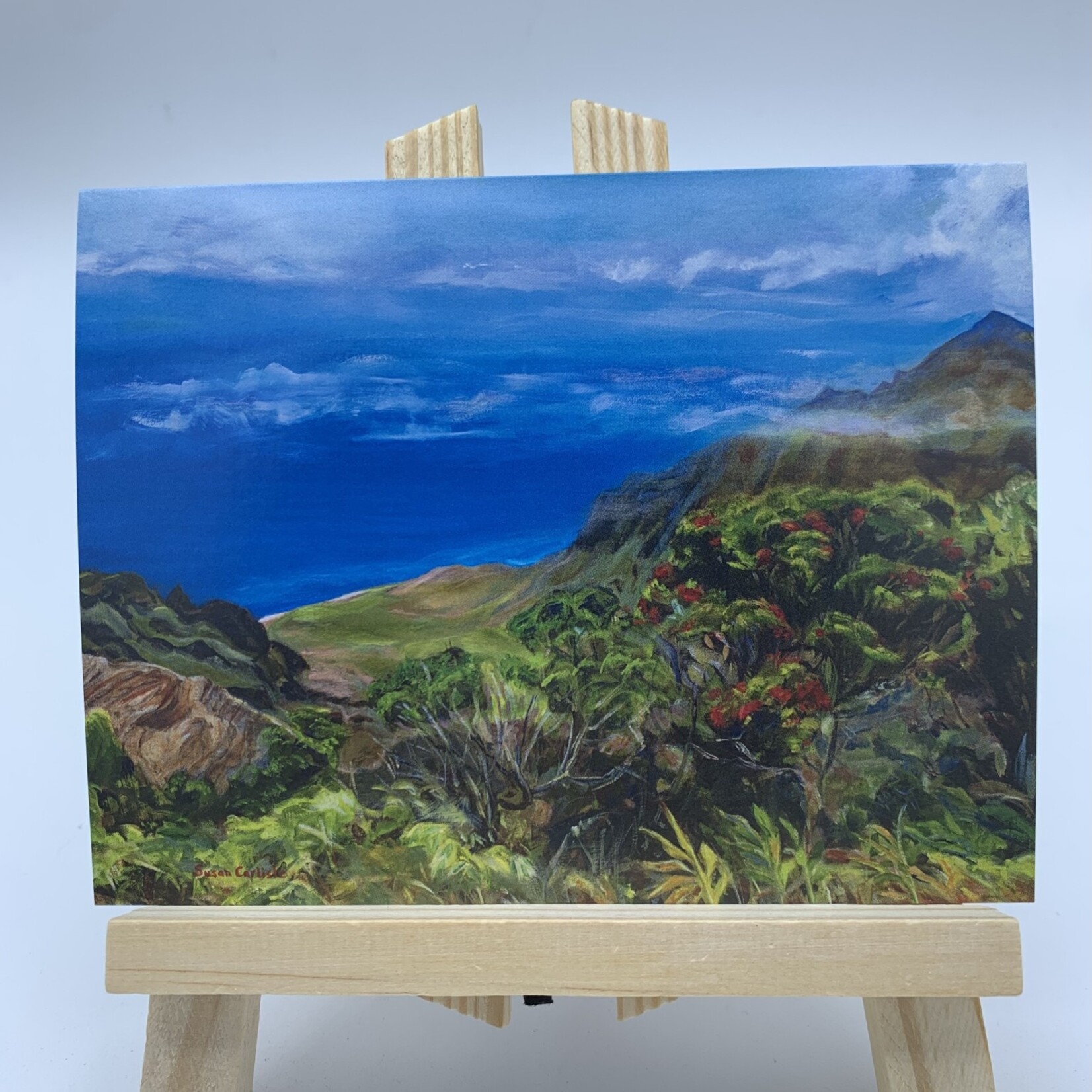 Susan Carlisle Kaua’i Scenic Views - Single Art Notecard w/Envelope Kalalau