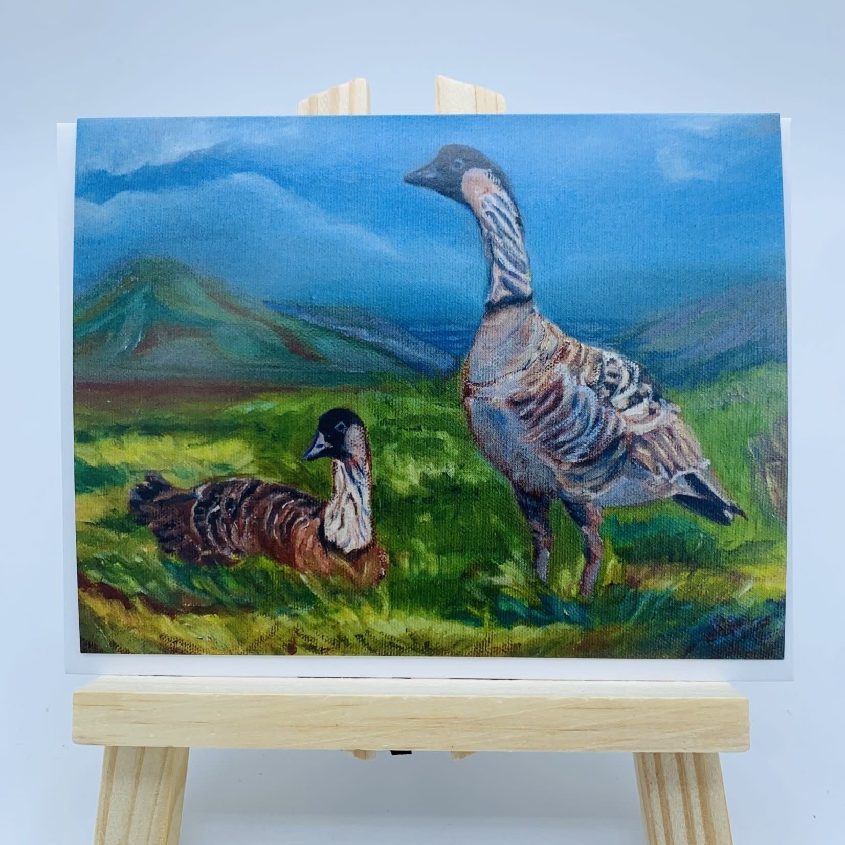 Susan Carlisle Kaua’i Wildlife - Single Art Notecard w/Envelope Two Nene