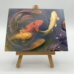 Susan Carlisle Kaua’i Wildlife - Single Art Notecard w/Envelope Koi Gathering