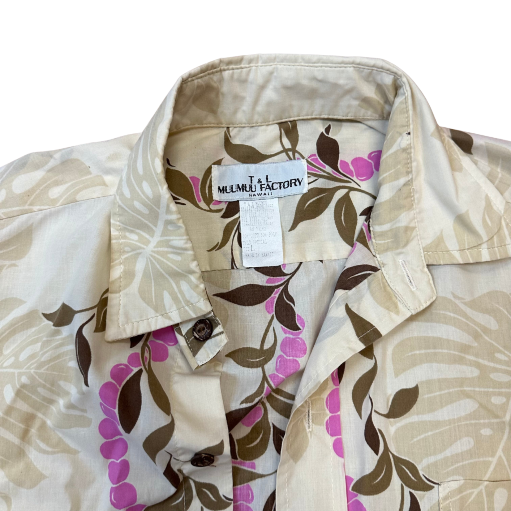 Mission Zero Men’s Vintage Aloha Shirt - T & L MuuMuu Factory - Small