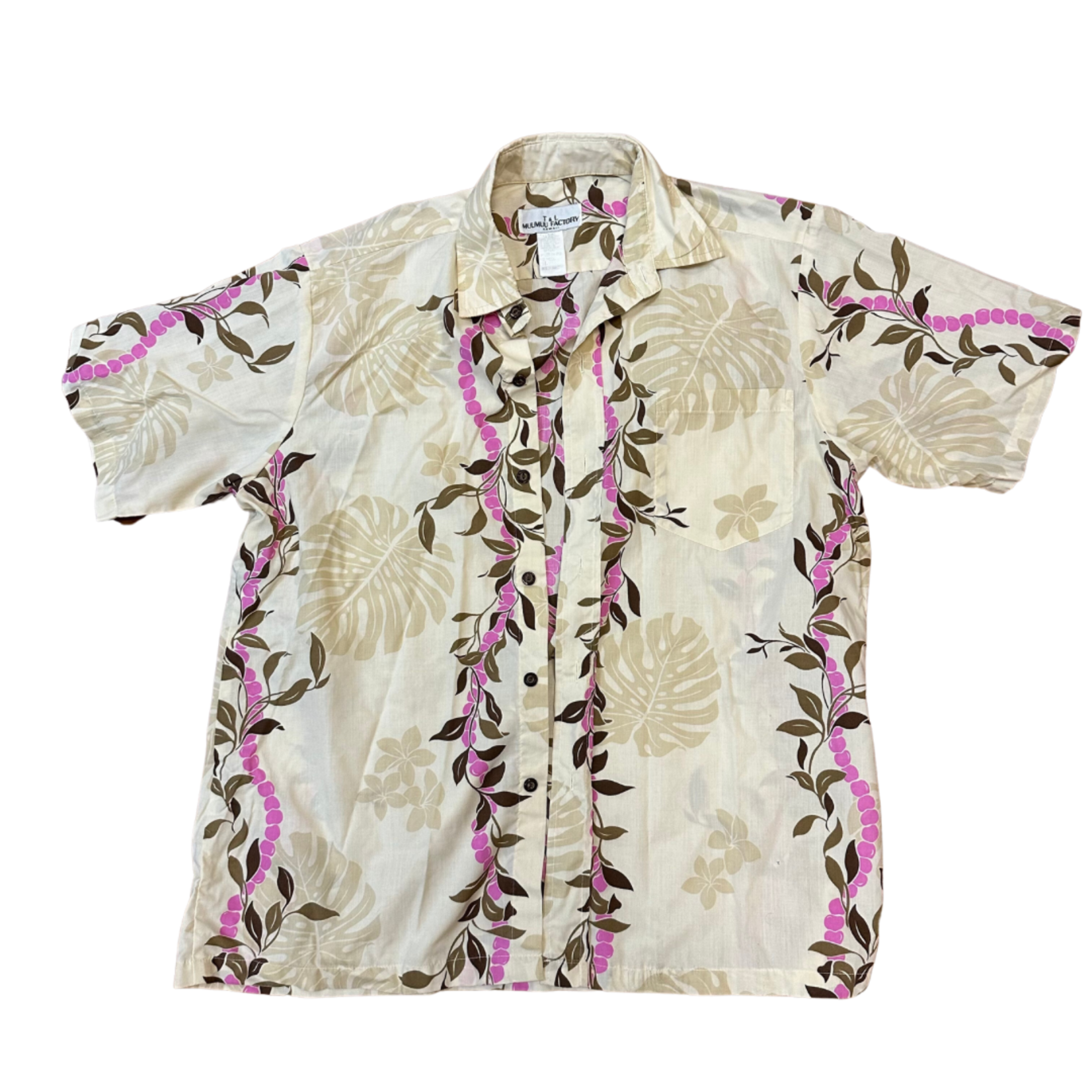 Mission Zero Men’s Vintage Aloha Shirt - T & L MuuMuu Factory - Small