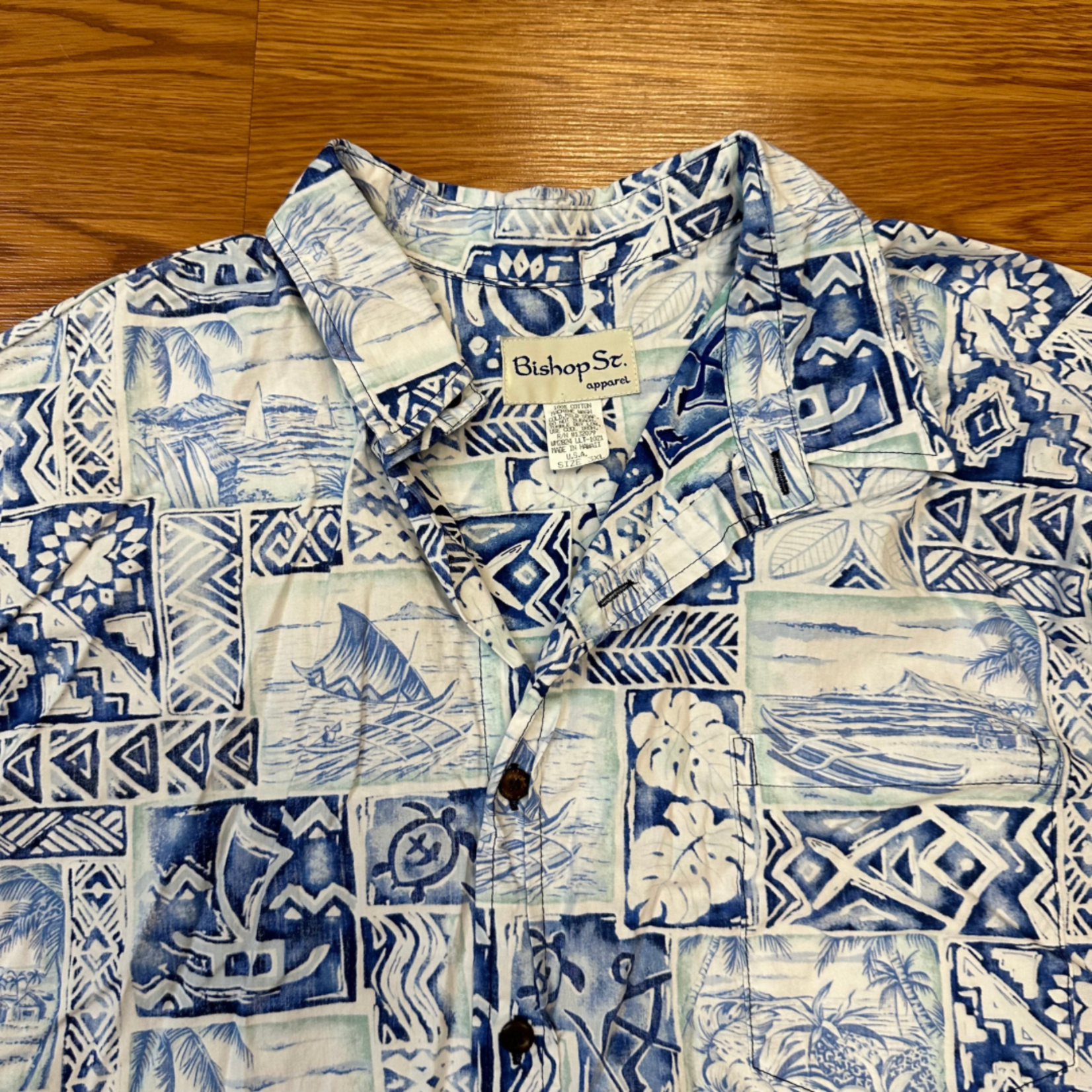Mission Zero Men’s Vintage Aloha Shirt - Bishop Street - 3XL