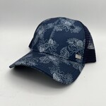 Puka Surf Co. Hawaii Torch Ginger Denim Blue Snapback Hat