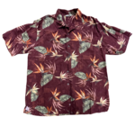 Mission Zero ReLoved Men’s Aloha Shirt - Tommy Bahama 100% Silk - Bird of paradise - Large