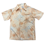 Mission Zero Men’s Vintage Aloha Shirt - Pacific Isle - Peach Starburst - Medium