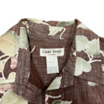 Mission Zero Men’s Vintage Aloha Shirt - Cooke Street - Brown, Grape Berry - Med