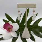 Shell Of A Life Italian Murano Glass Beads & Mop Pineapple Earrings