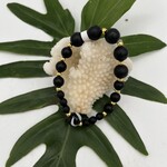 Shell Of A Life Black Onyx Bead Bracelet
