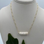 Shell Of A Life Puka Shell + GP Bar Necklace