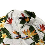 Mission Zero Women’s Reloved Aloha Shirt - M- Puanani - Bird of Paradise + Plumeria