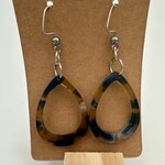 Little McKfarm Stainless Steel Open Drop Acetate Earrings #002