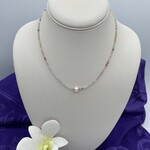 Shell Of A Life Freshwater Pearl & Multi-Color Necklace w/ Sterling Steel Clasp #005