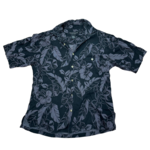 Mission Zero ReLoved Men’s Aloha Shirt - Ono & Co. By Liberty House - 73% Silk Blend Hibiscus Banana Leaf Print - Small