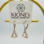 Kione’s Prism Jewelry Pink Freshwater Pearl 14kt Gold Rose Gold Filled Earrings