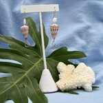 Shell Of A Life Tessalate Cone + MOP Plumeria + GF Heart Earrings