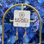 Kione’s Prism Jewelry Labradorite + Freshwater Pearl + Rose GF Earrings
